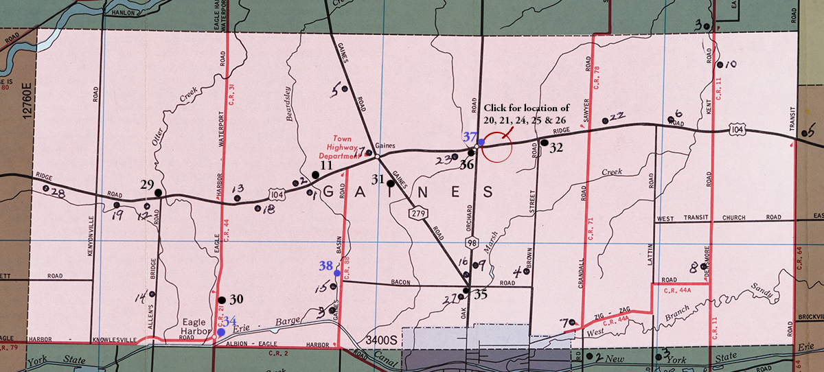 Town of Gaines Map